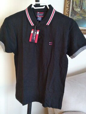 Classic Comfortable Black Top, Bugle Boy Classics, Cotton 100 %, Size - M